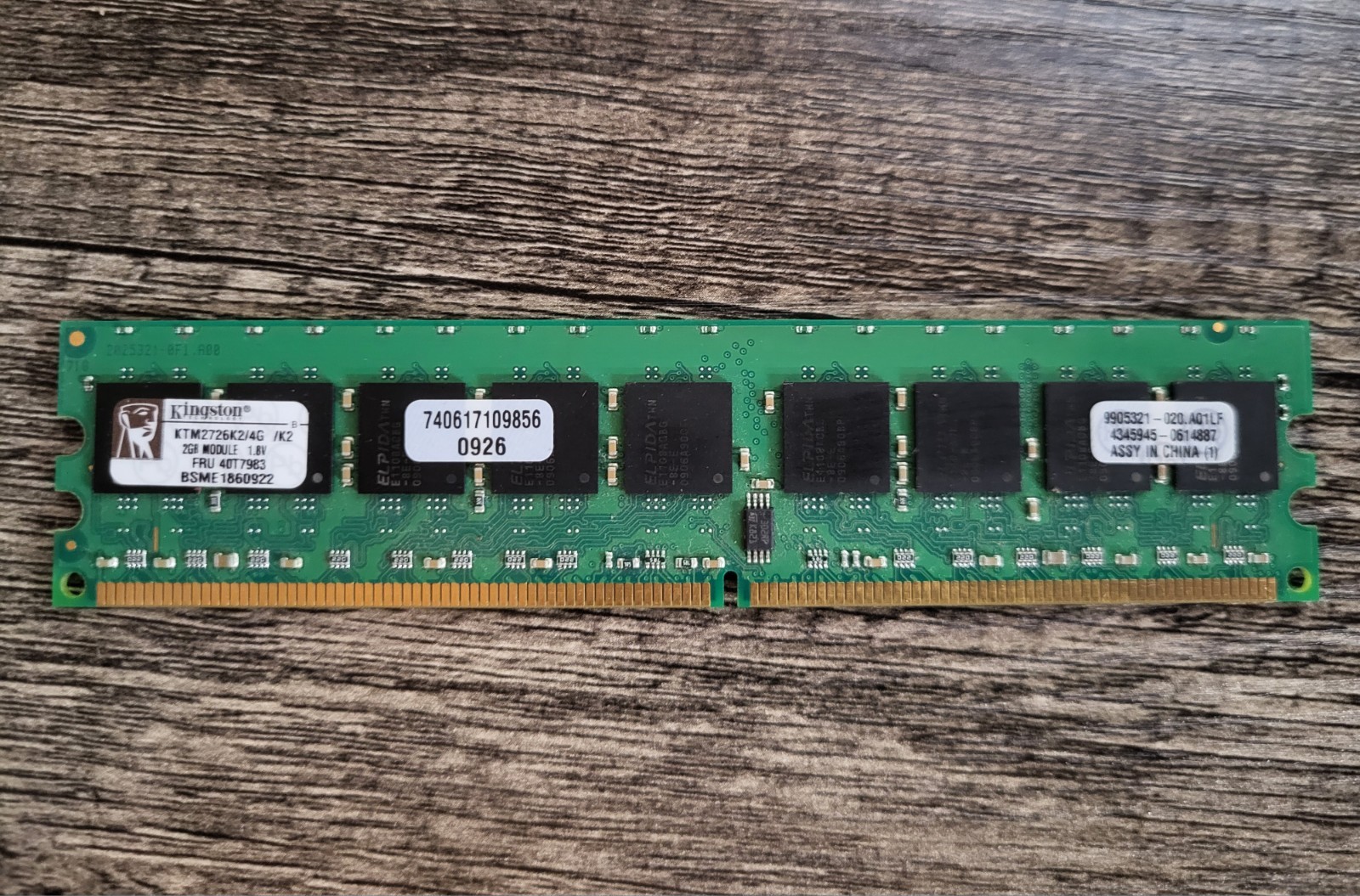 Kingston KTM2726K2/4G 2GB DDR2 Server RAM Memory
