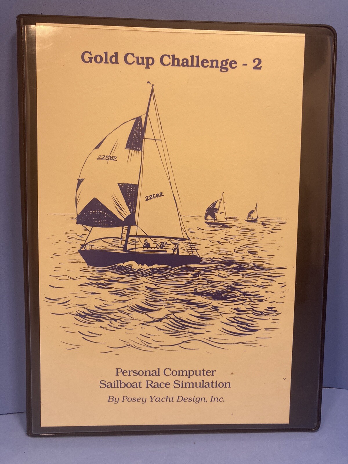 Posey Yacht Design Gold Cup Challenge-2 RaceSimulator Windows DOS 3.5" w/ Manual