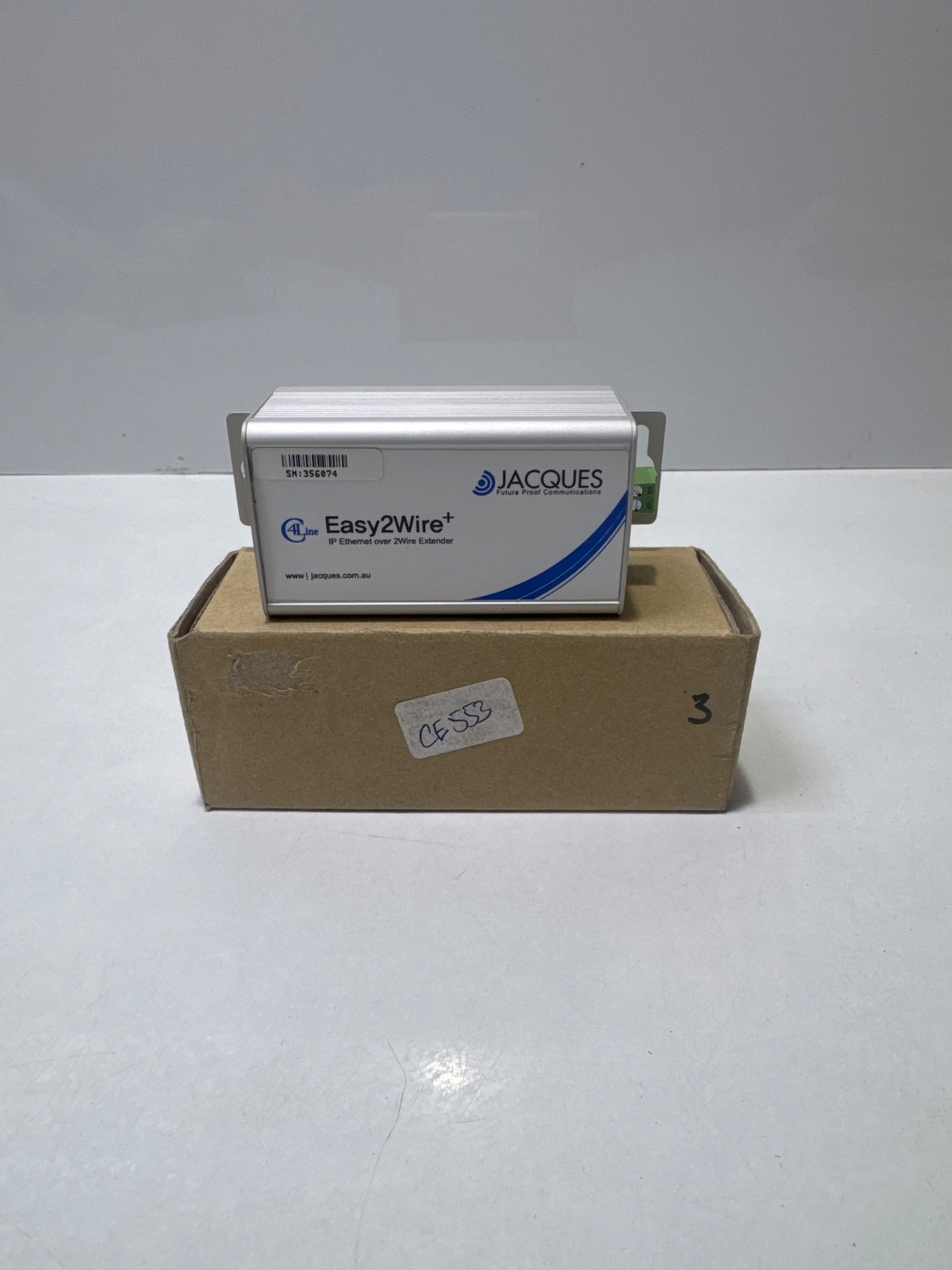Jacques Easy2Wire+ JCE-225 10/100 Ethernet Extender PoE 2-Wire Module Up to 350m