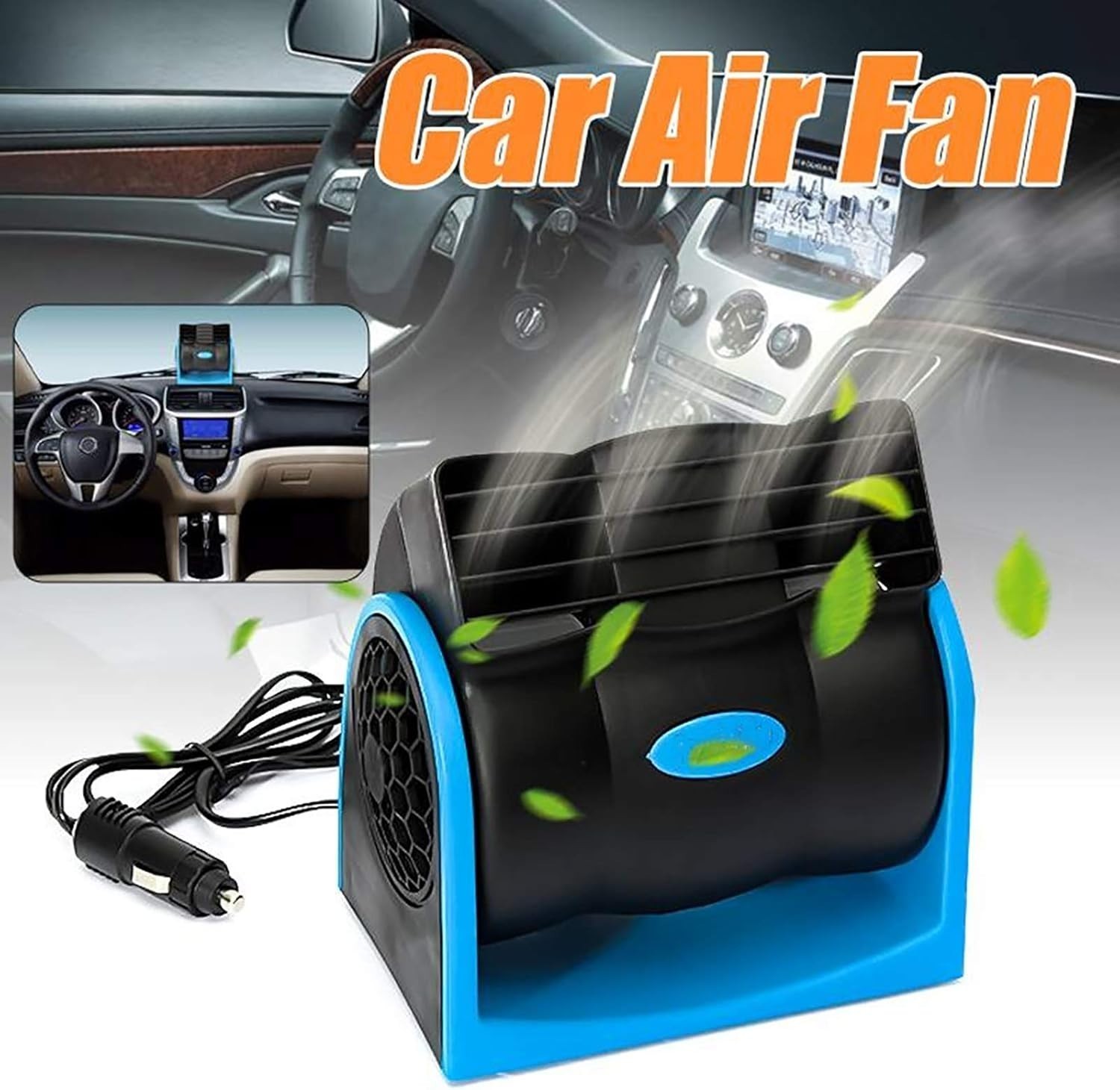 12V Portable Car Air Conditioner Electric Auto Cooling Fan for Car Vehicle Truck