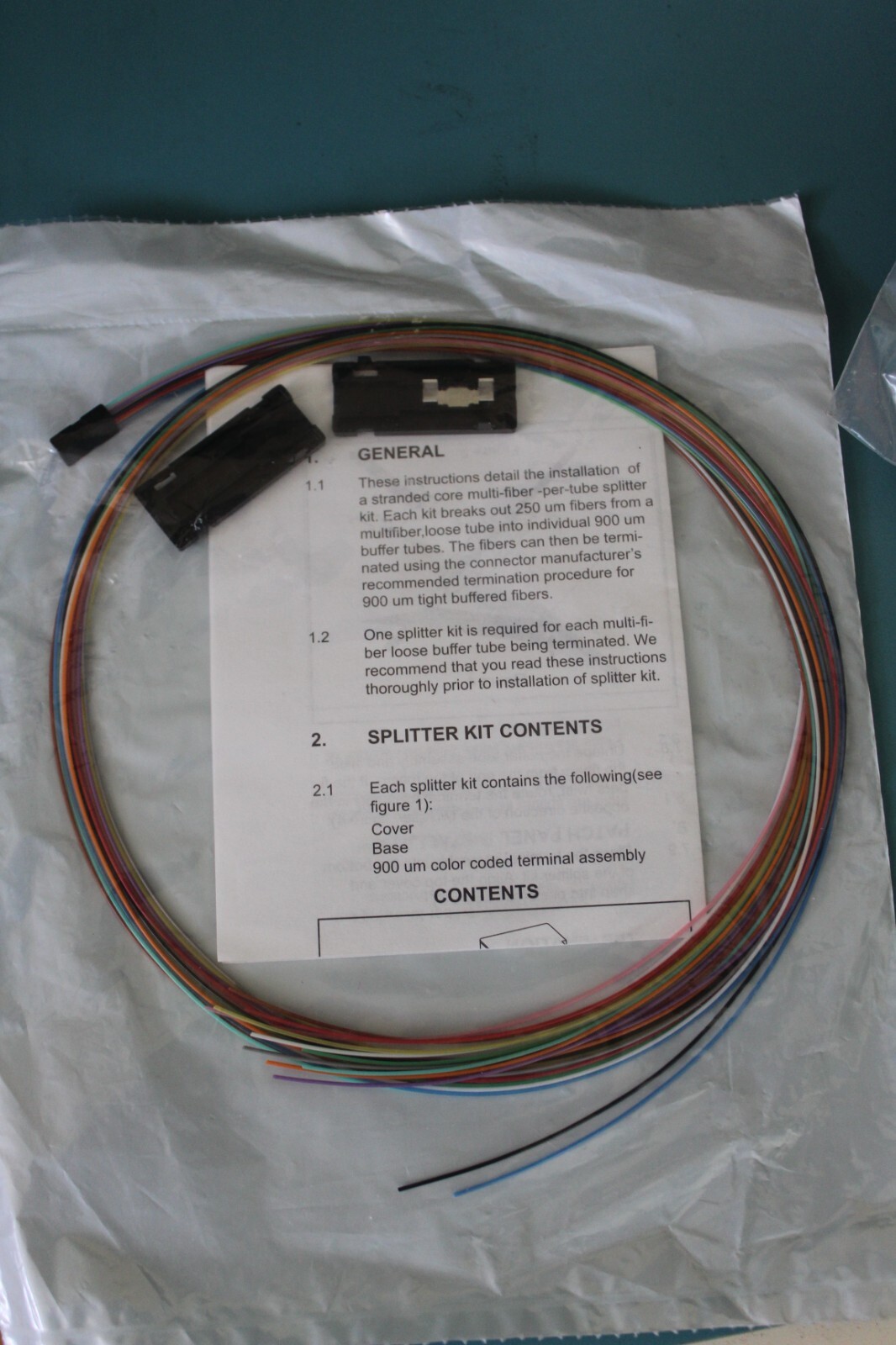 OPTICONX SPKL-12/36G SPLITTER KIT 12 Fibers 36 inches NEW SEALED 
