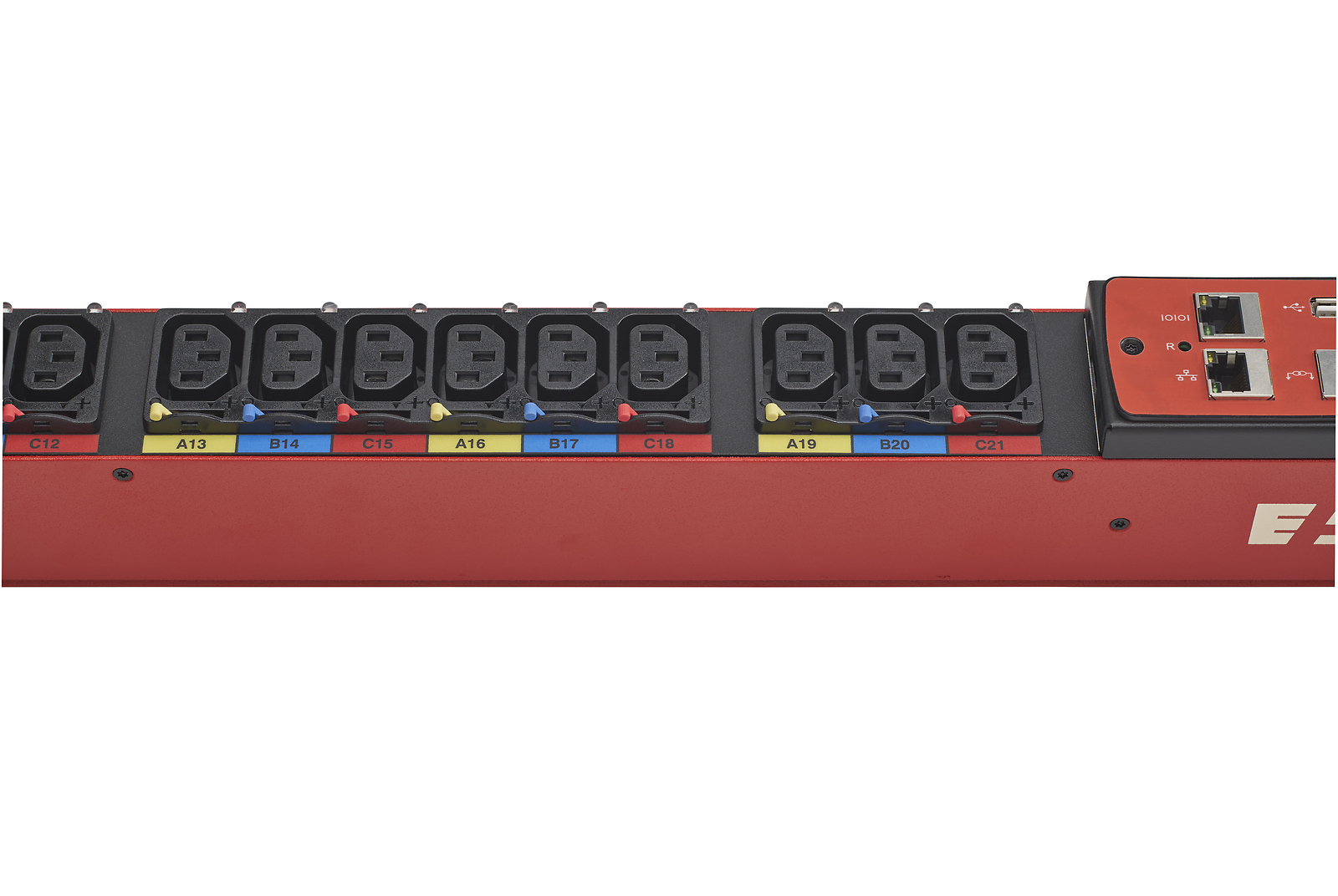 Eaton ePDU G3HD MA Red 24A 48 Outlet UL 3PH Metered Switched 39x C13 6x C19 P...