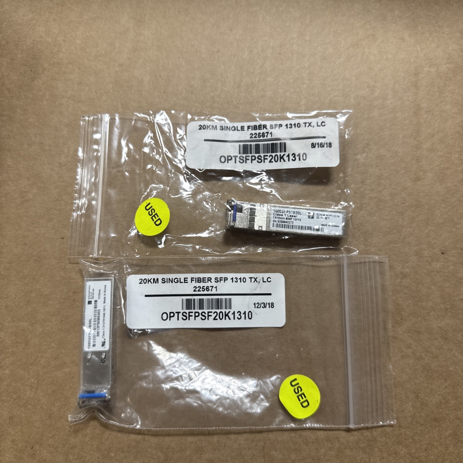 Champion One 1000SFP31B20L 1310 TX, Single Fiber, LC