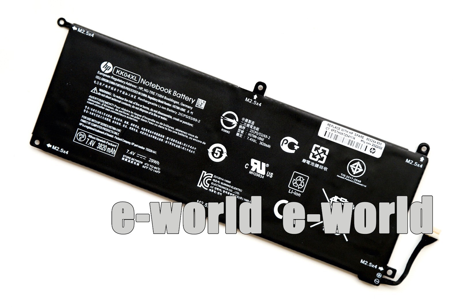 KK04XL Genuine Battery For HP Pro x2 612 G1 753703-005 HSTNN-IB6E HSTNN-I19C