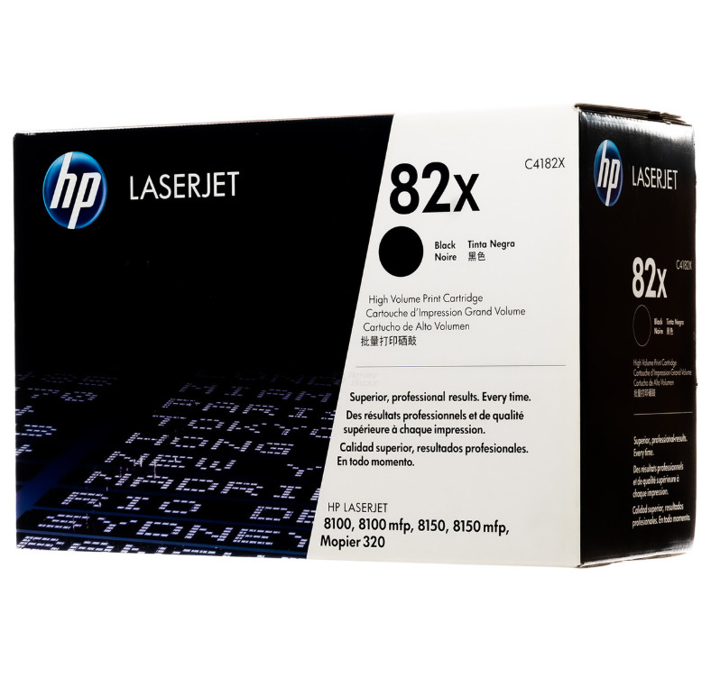 C4182X | HP 82X | Original HP High-Yield LaserJet Toner Cartridge - Black