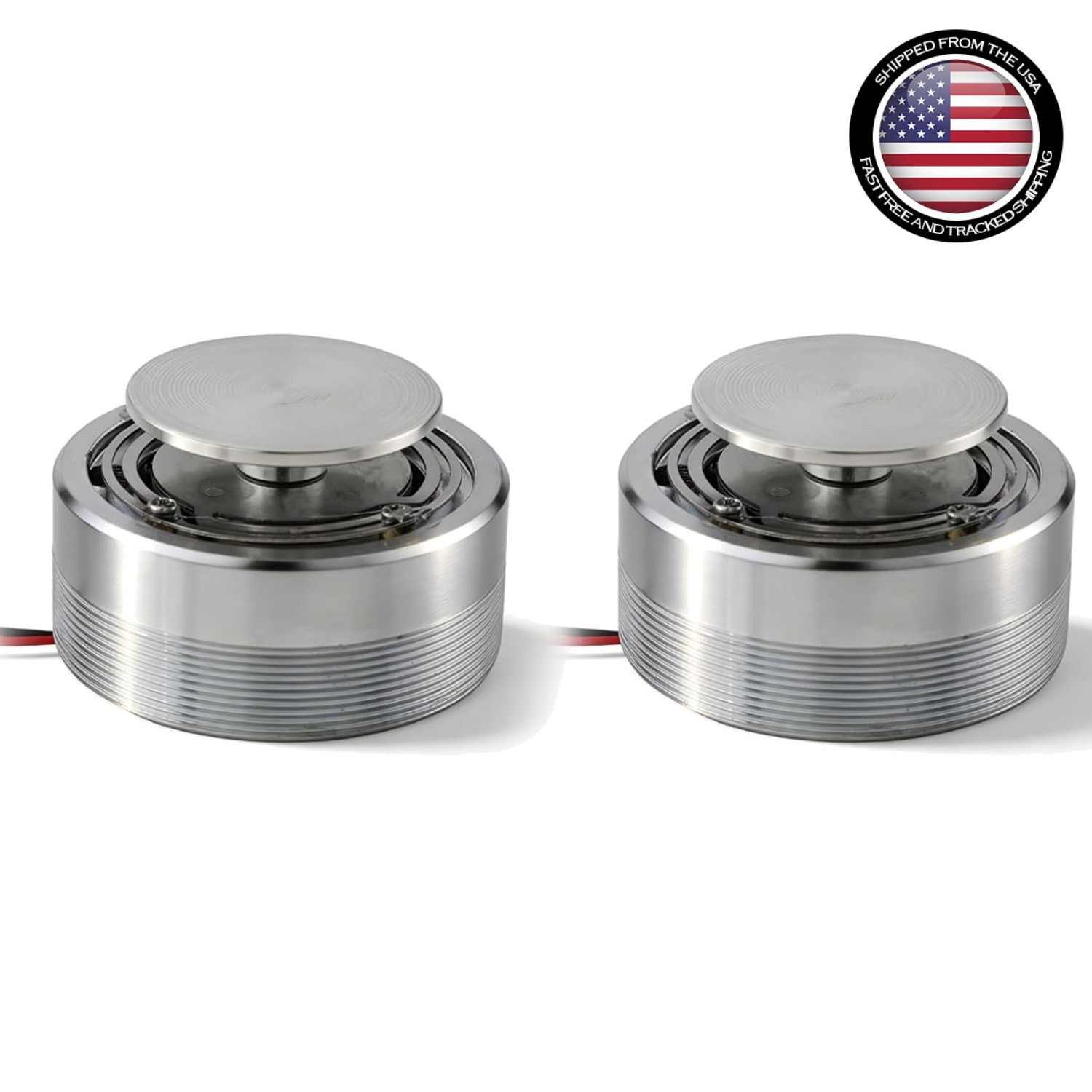 Resonance Speaker 2 Pack 2 Inch All Frequency 4Ω 25W Steel Mini Portable Stereo