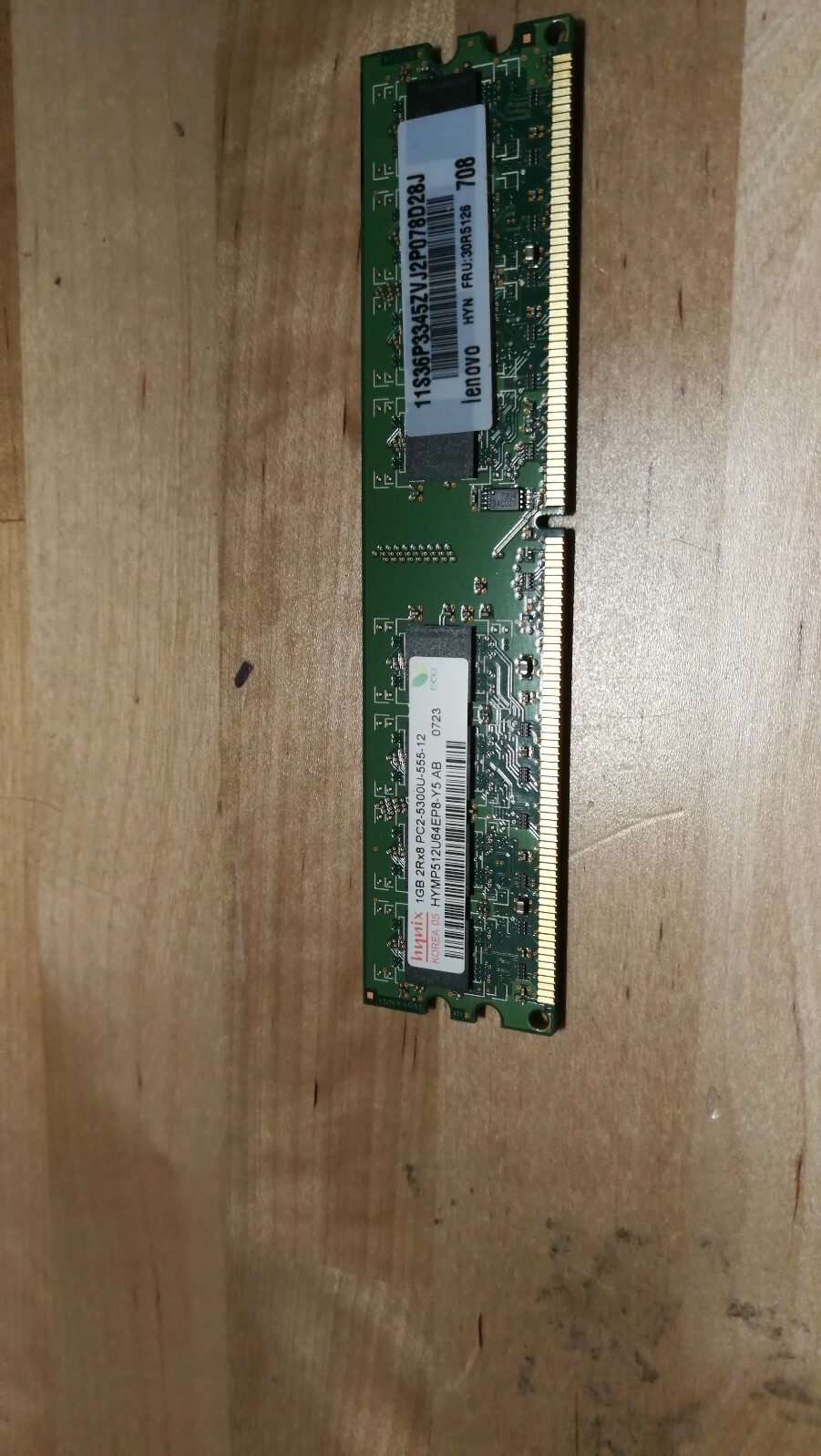 1GB Hynix DDR2 RAM PC2-5300U-555-12 667MHz CL5 HYMP512U64EP8-Y5 AB-A 41X4256