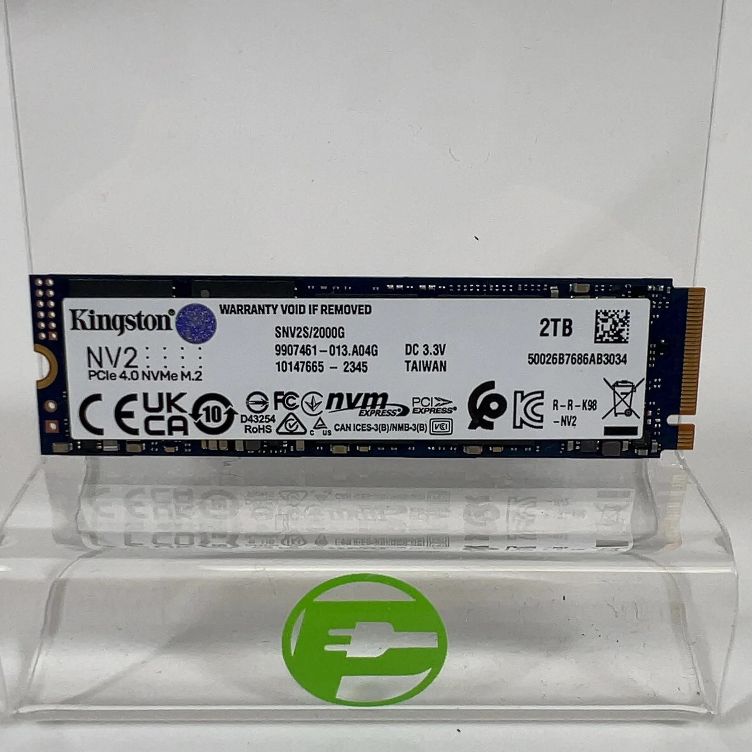 Kingston 2280mm NV2 2TB M.2 NVMe Gen 4.0 x 4 SSD SNV2S/2000G