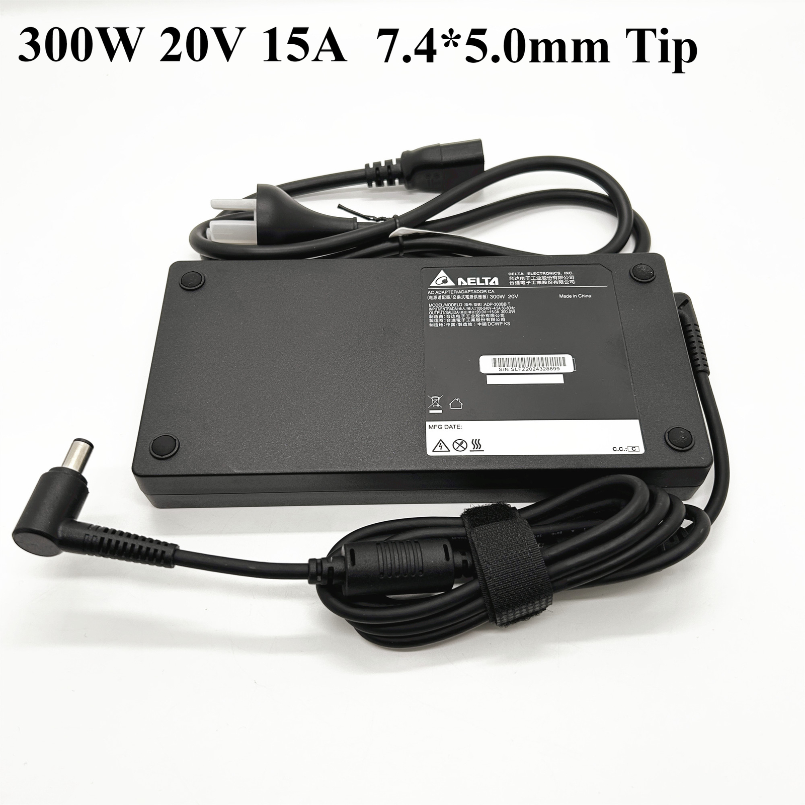 Original Delta 300W 20V 15A Laptop Charger ADP-300BB T 7.4*5.0mm Power Adpater
