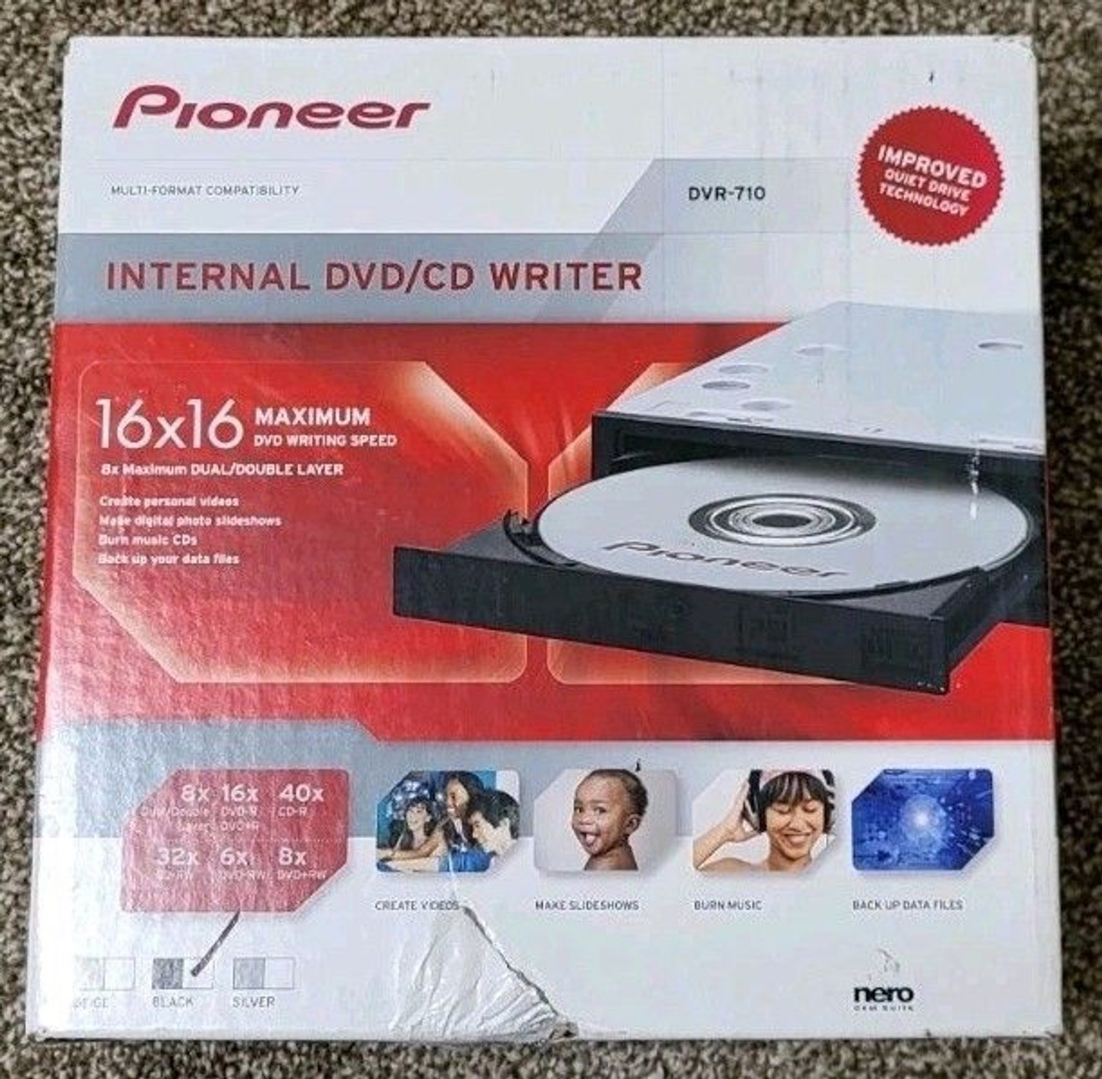 Pioneer Internal DVD/CD Writer Black DVR-710