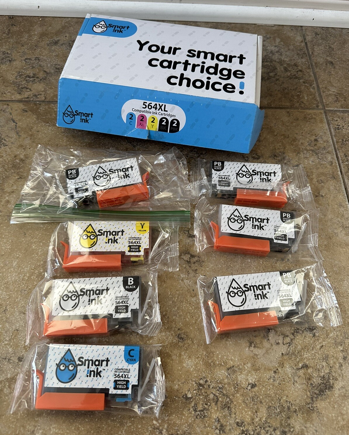 New Smart Ink COMBO Compatible Ink Cartridge Replacement for HP 564XL M/Y/C/B