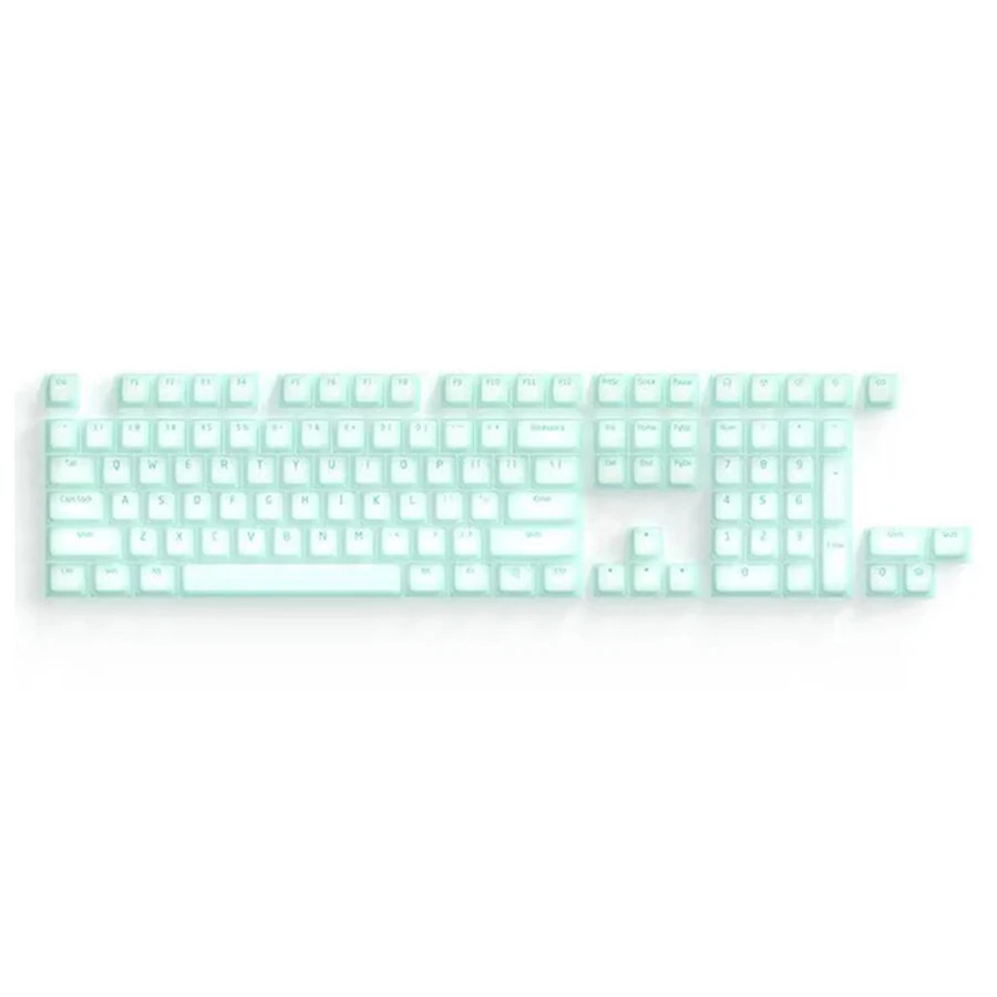 ZUOYA 104pcs Silicone Keycaps Cherry Profile Mechanical Keyboard Silent Keycap