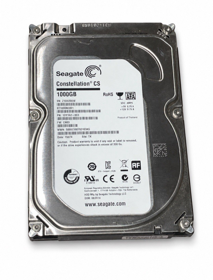 1TB Seagate Constellation CS ST1000NC001 7.2K 6G SATA 3.5" HDD Hard Drive