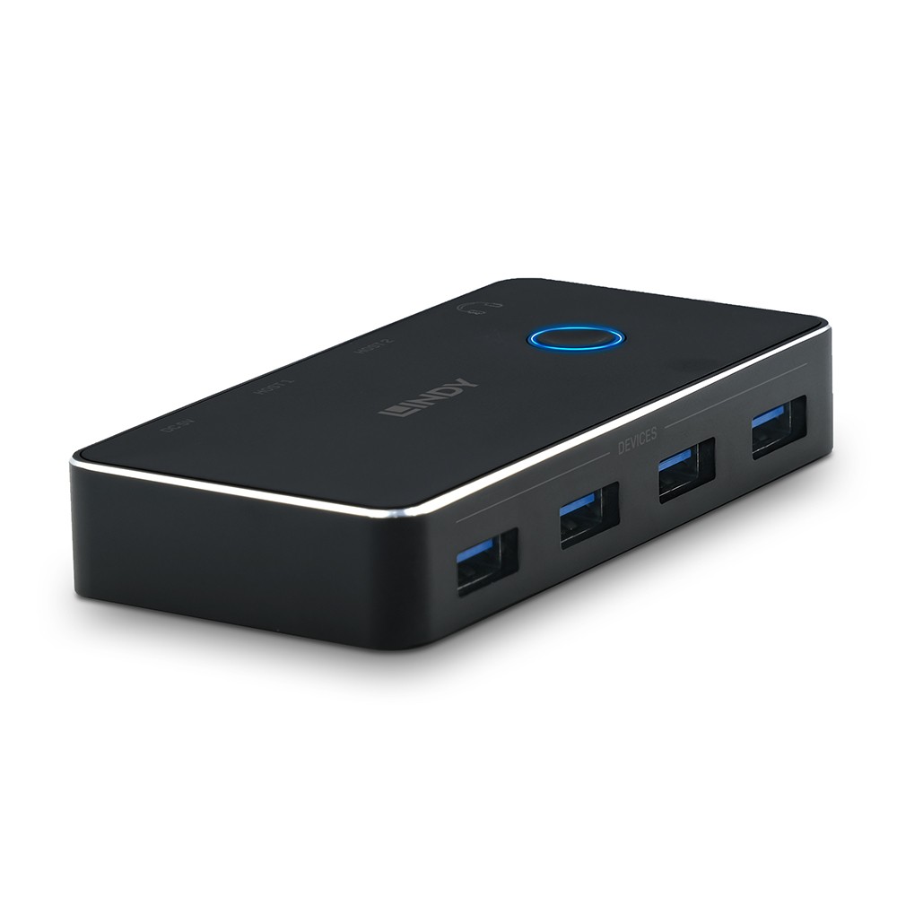 Lindy Sharing Switch USB 3.0 2 4 2 Computer 4 Peripherals Switch 43387
