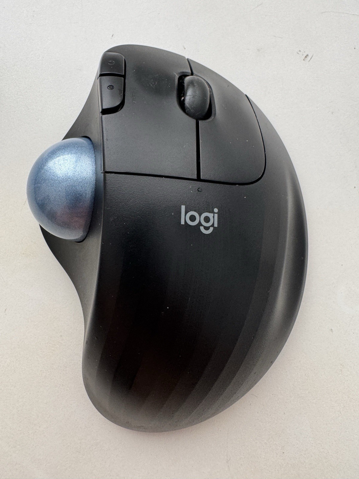 Logitech ERGO M575 Wireless Trackball Mouse Black w/ USB Receiver Tested Works