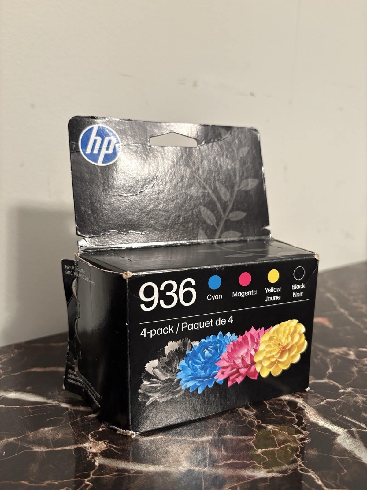 HP 936 Genuine Original Inkjet Ink Cartridges 4-Pack CMYK (C/M/Y/K)