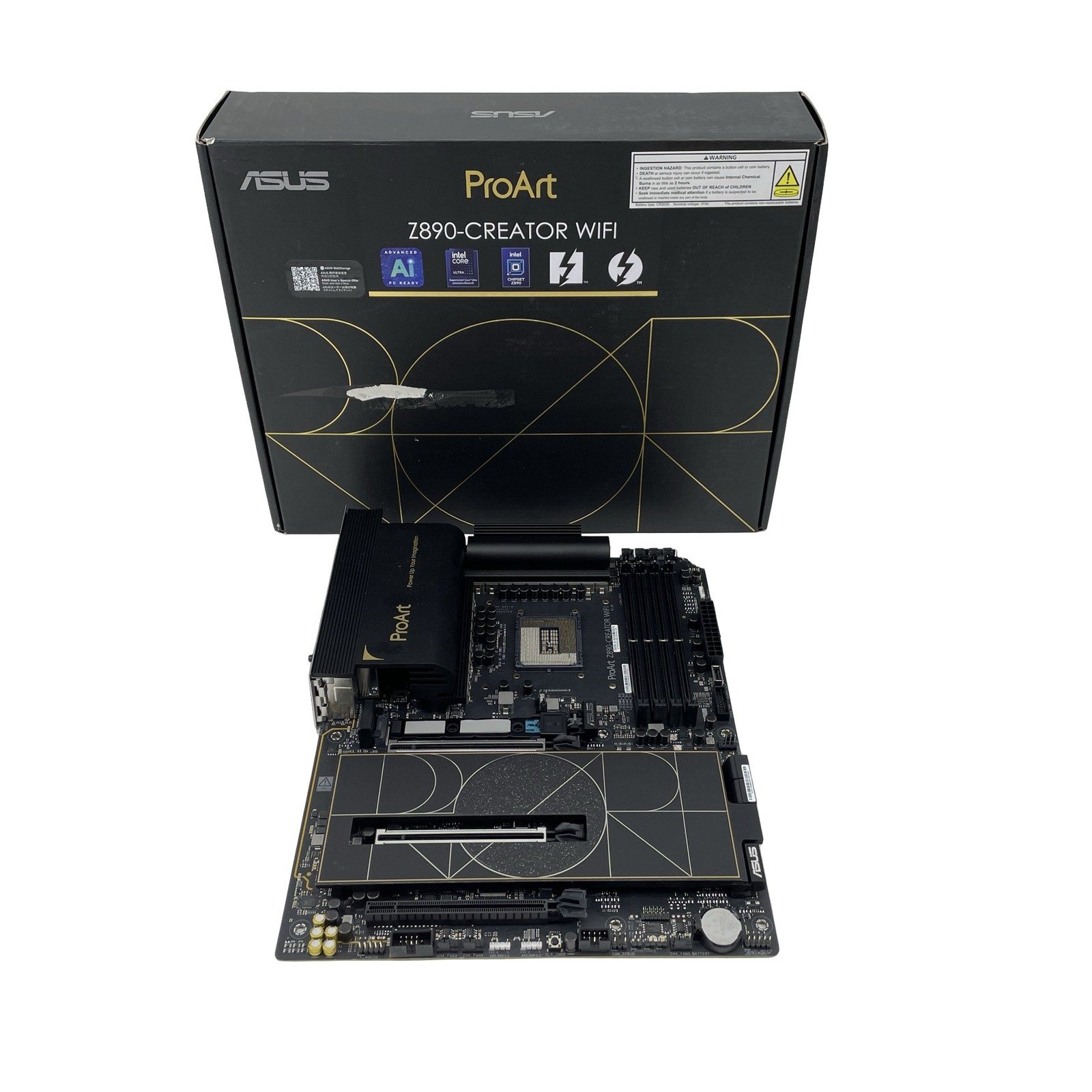 FOR PARTS Asus ProArt Z890-Creator WiFi LGA 1851 DDR5 Desktop Motherboard #P6167