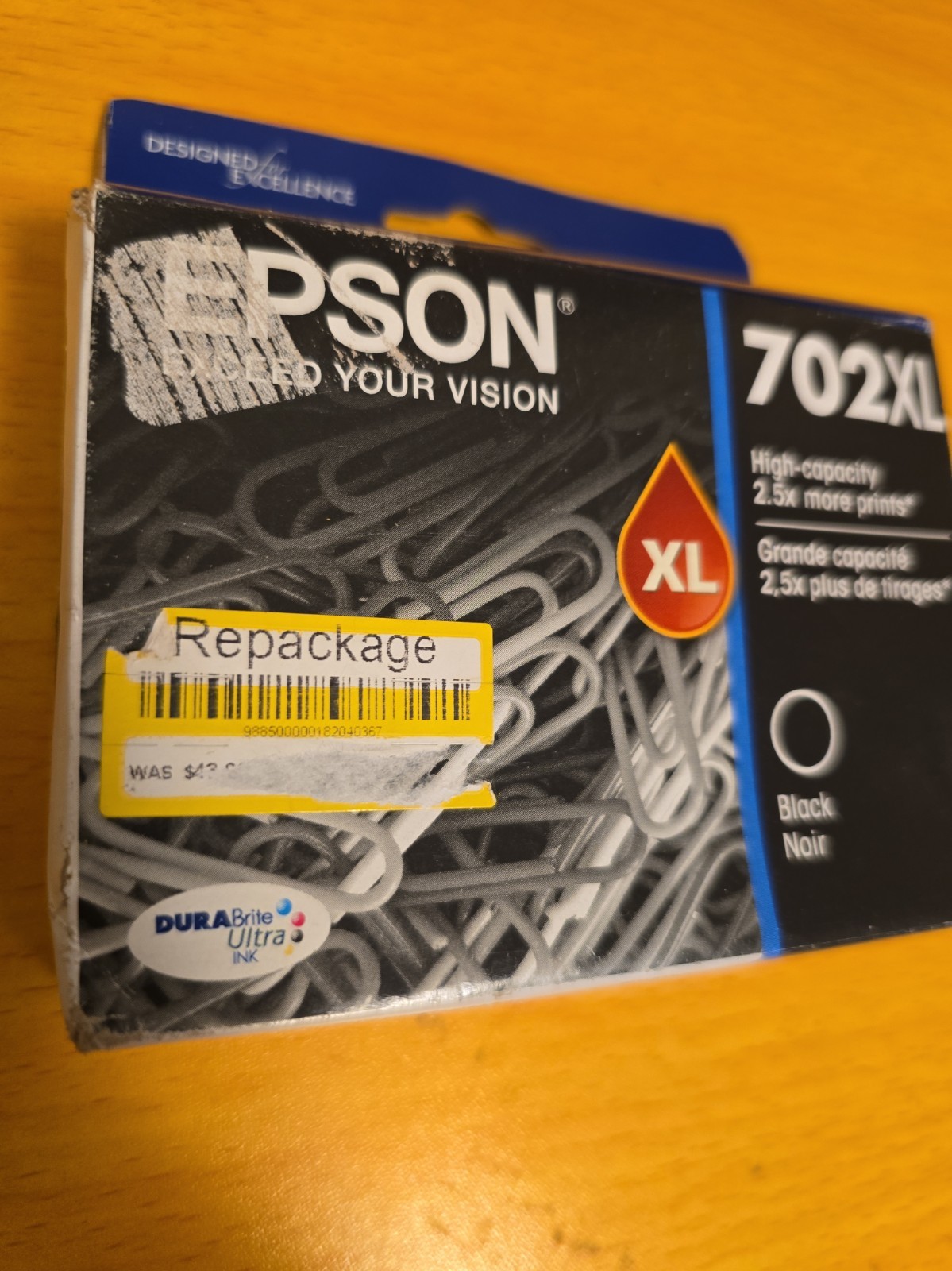 Epson 702xl Original High Capacity Black Ink Printer Cartridge
