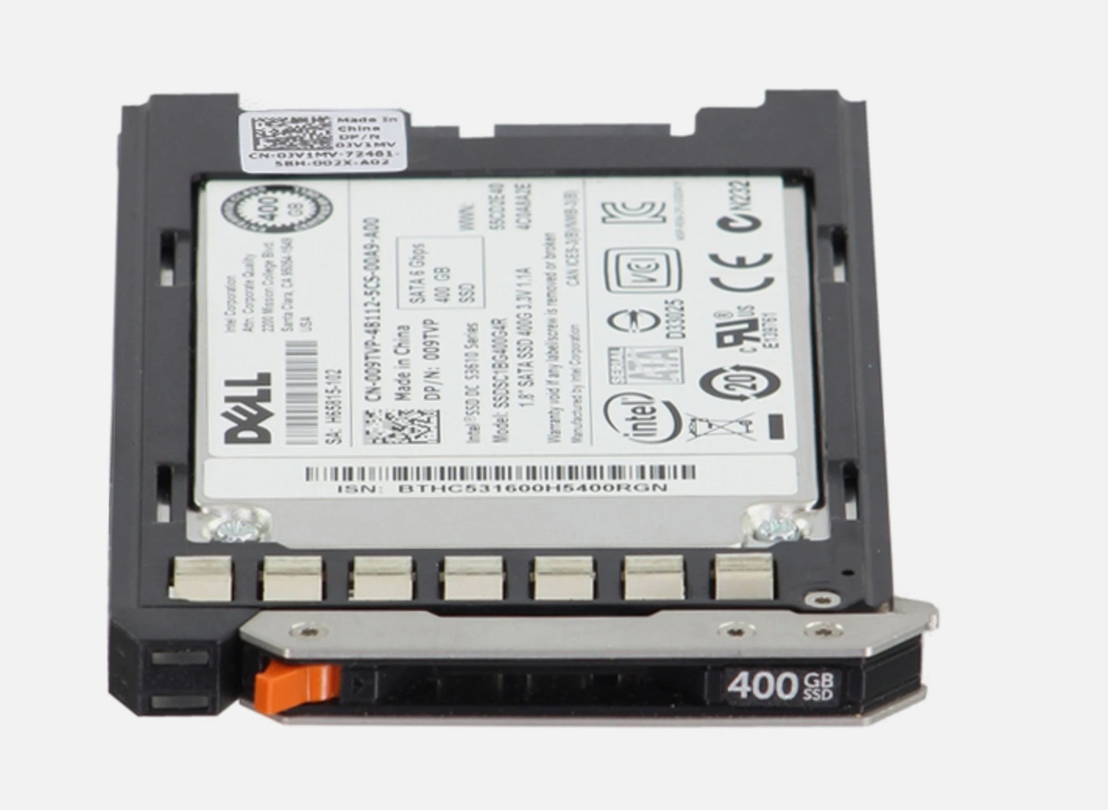 Lot of 8 - Dell 009TVP 400GB 6Gbps SATA MLC 1.8” SSD INTEL S3610