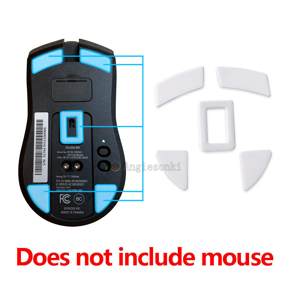 2sets feet skates white For Razer Viper Wireless Ultimate RC30-030501 Mouse