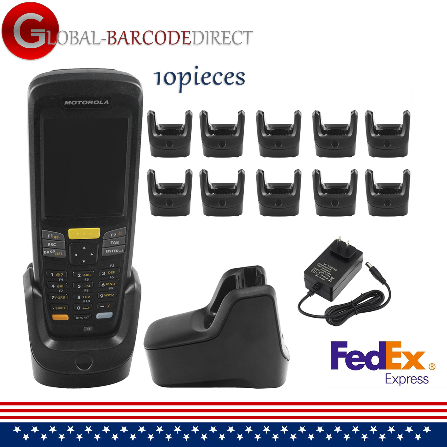 10x 1-Slot Charger USB Cradle for Motorola Symbol MC2100 MC2180(CRD2100-1000UR)