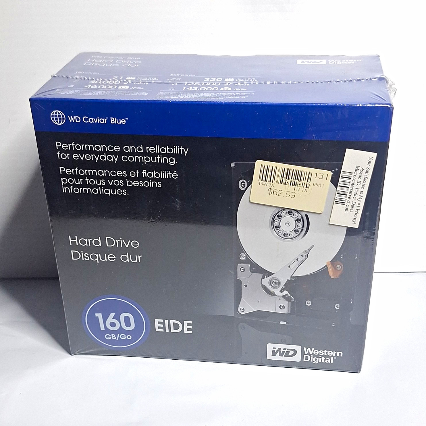 Western Digital WD Caviar Blue 160GB 3.5" EIDE 7200RPM 8MB WD1600JBRTL