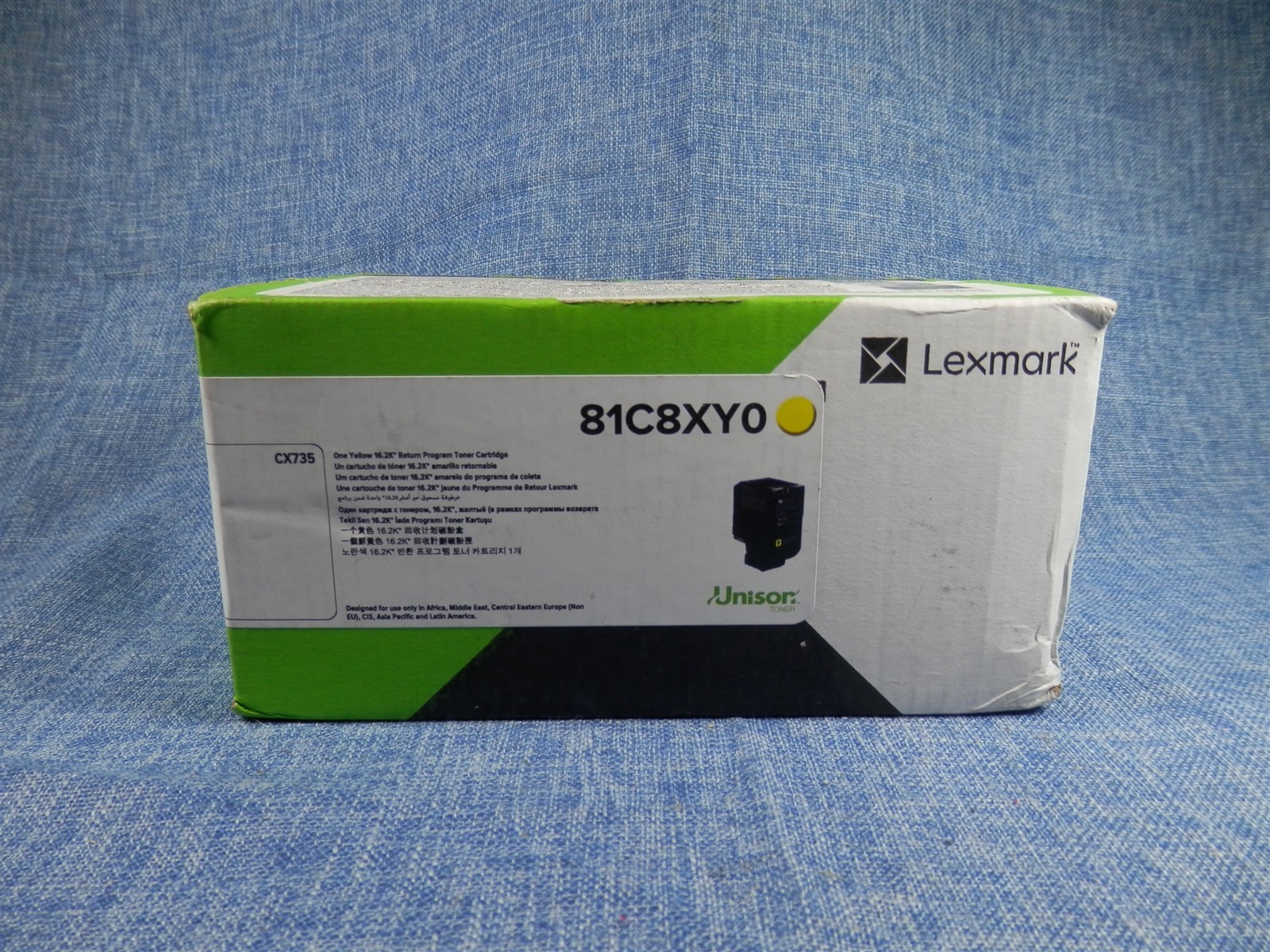 Lexmark 81C1XY0 16200 Page Yield Return Program Toner Cartridge - YELLOW - NEW