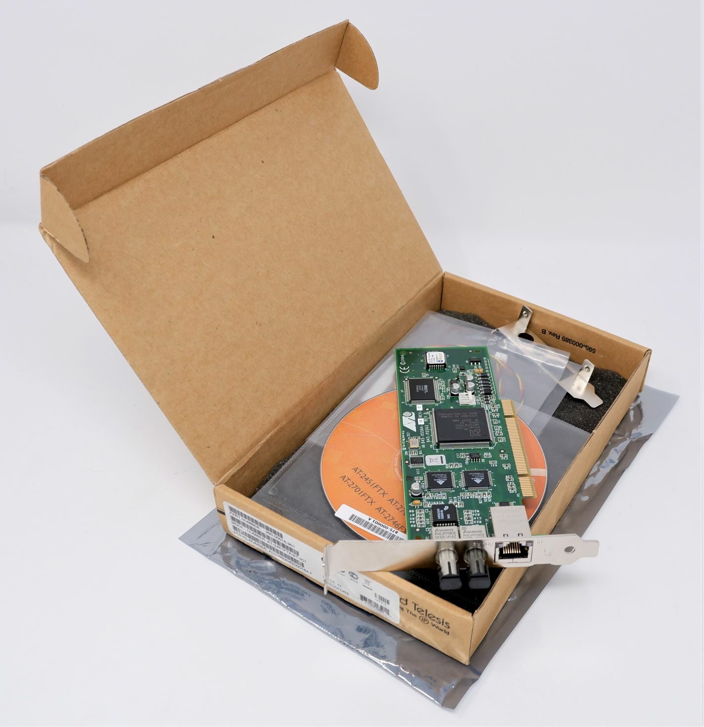 ALLIED TELESIS AT-2451FTX/ST-901 NIC 10/100TX PCI ST NETWORK ADAPTER CARD - NEW
