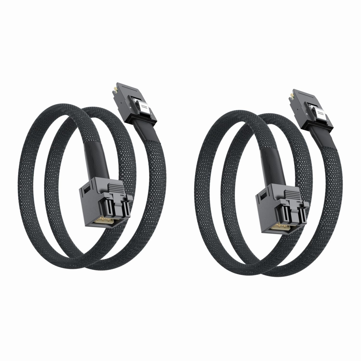 2 PCS SFF8643 To SFF8087 Mini SAS HD Cable 12Gbps 6Gbps 0.8m 2.62ft Wire