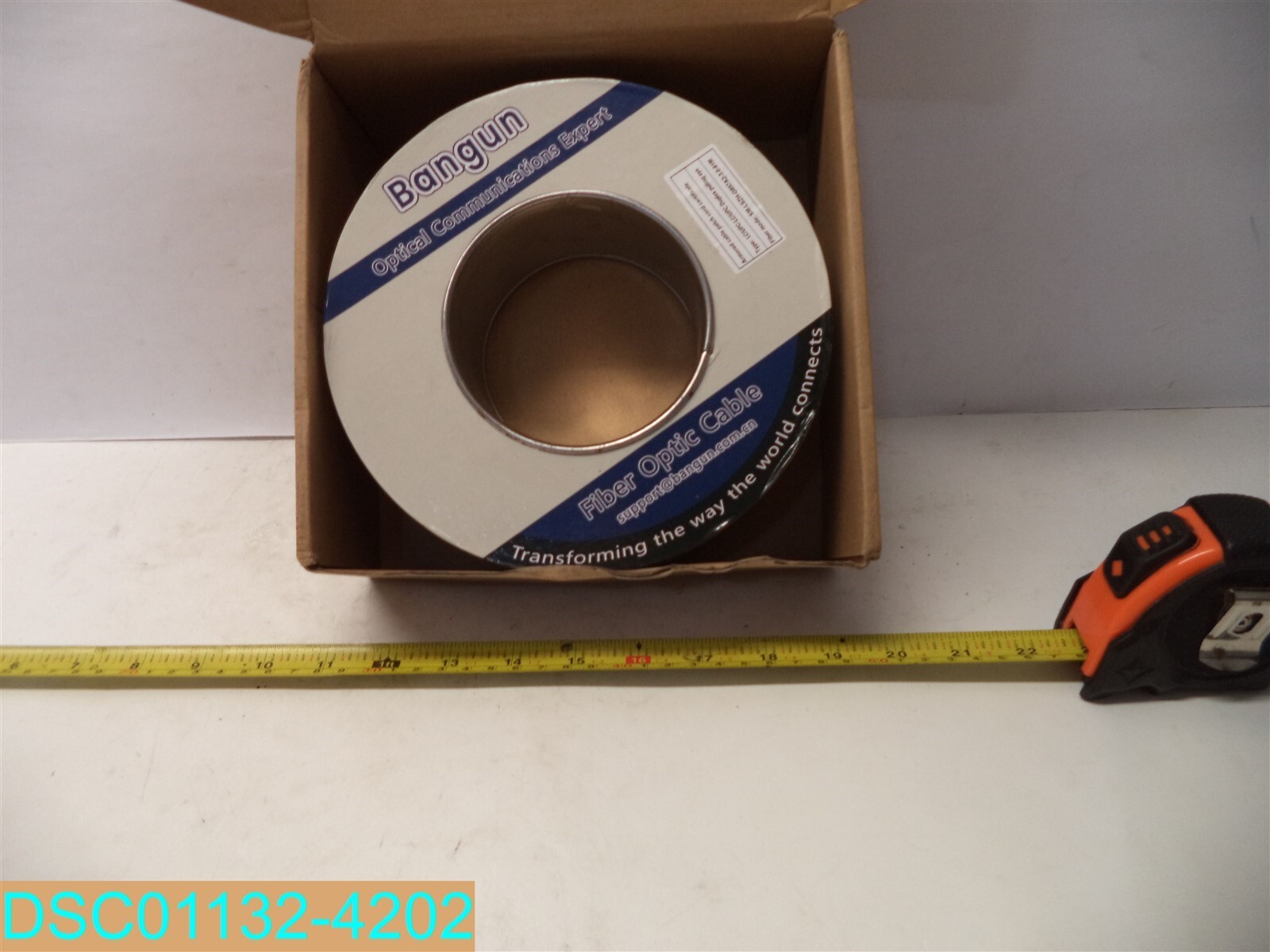 300' Uniboot LC Bangun Fiber Optic Cable Roll LSZH Black