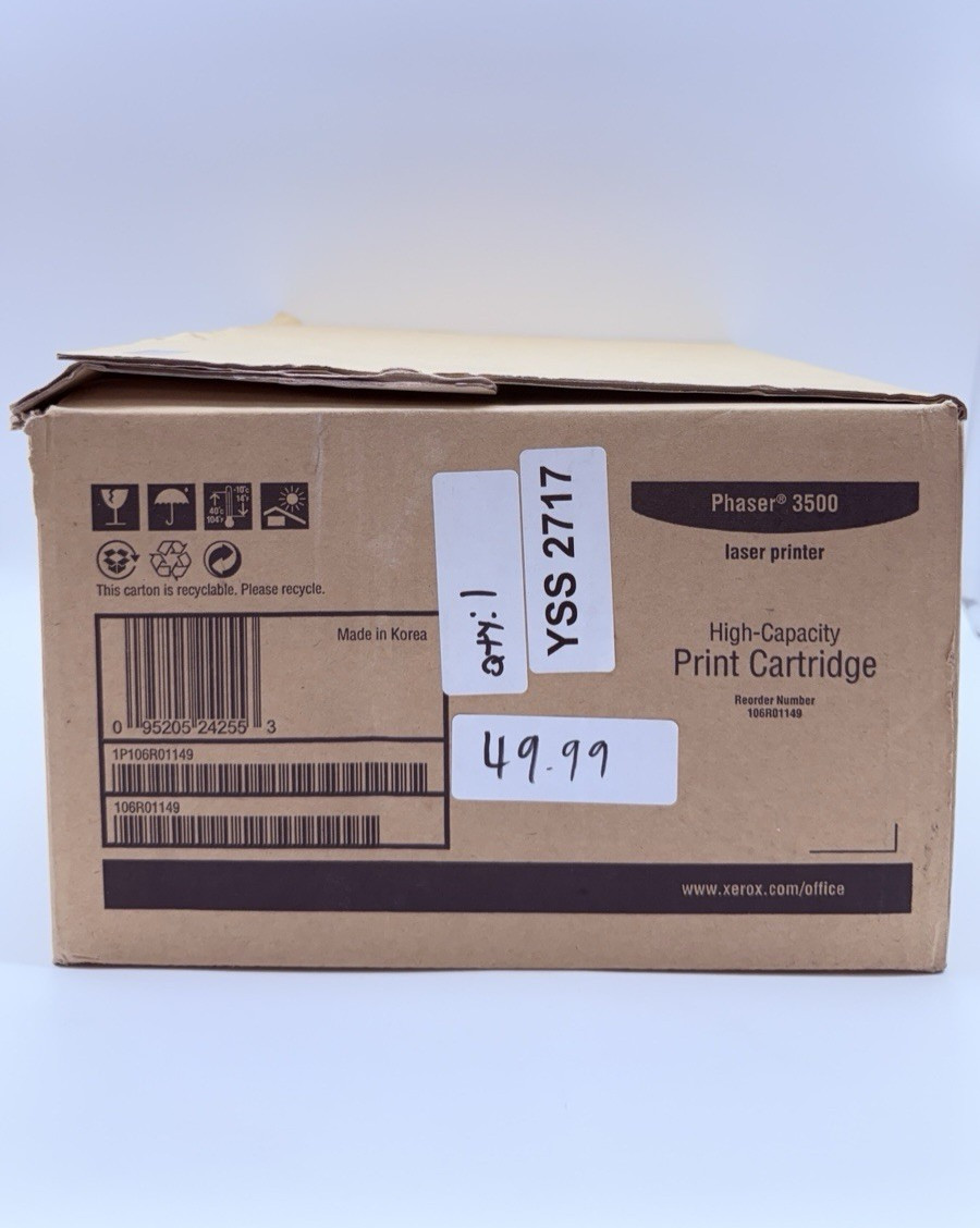 Xerox 106R01149 (106R1149) Black High Yield Toner Cartridge Genuine Xerox