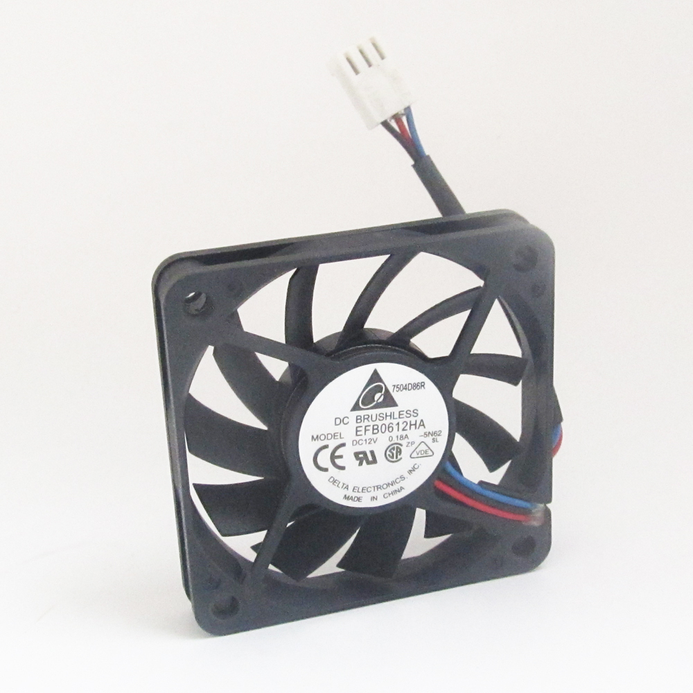 10pcs DELTA EFB0612HA 60x60x10mm 6010 DC12V 0.18A 3pin Connector DC Cooling fan