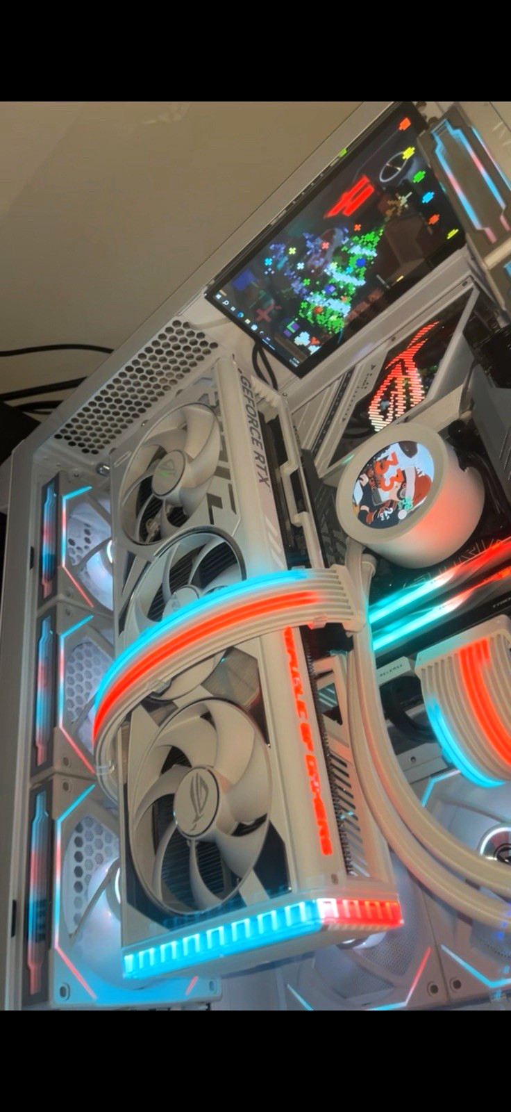 Custom Gaming PC i9-13900K RTX 4080 ROG Strix 32GB DDR5 3TB NVMe White RGB