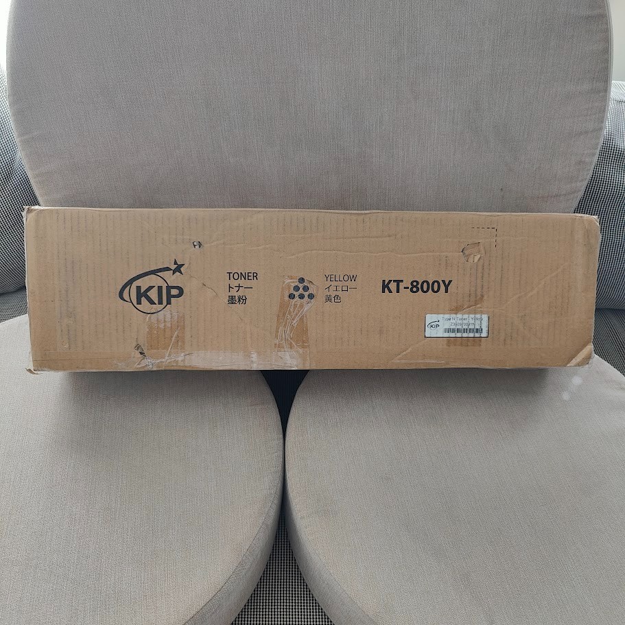 Kip KT-800Y Genuine Yellow Toner Cartridge (1000g x 2) New Sealed