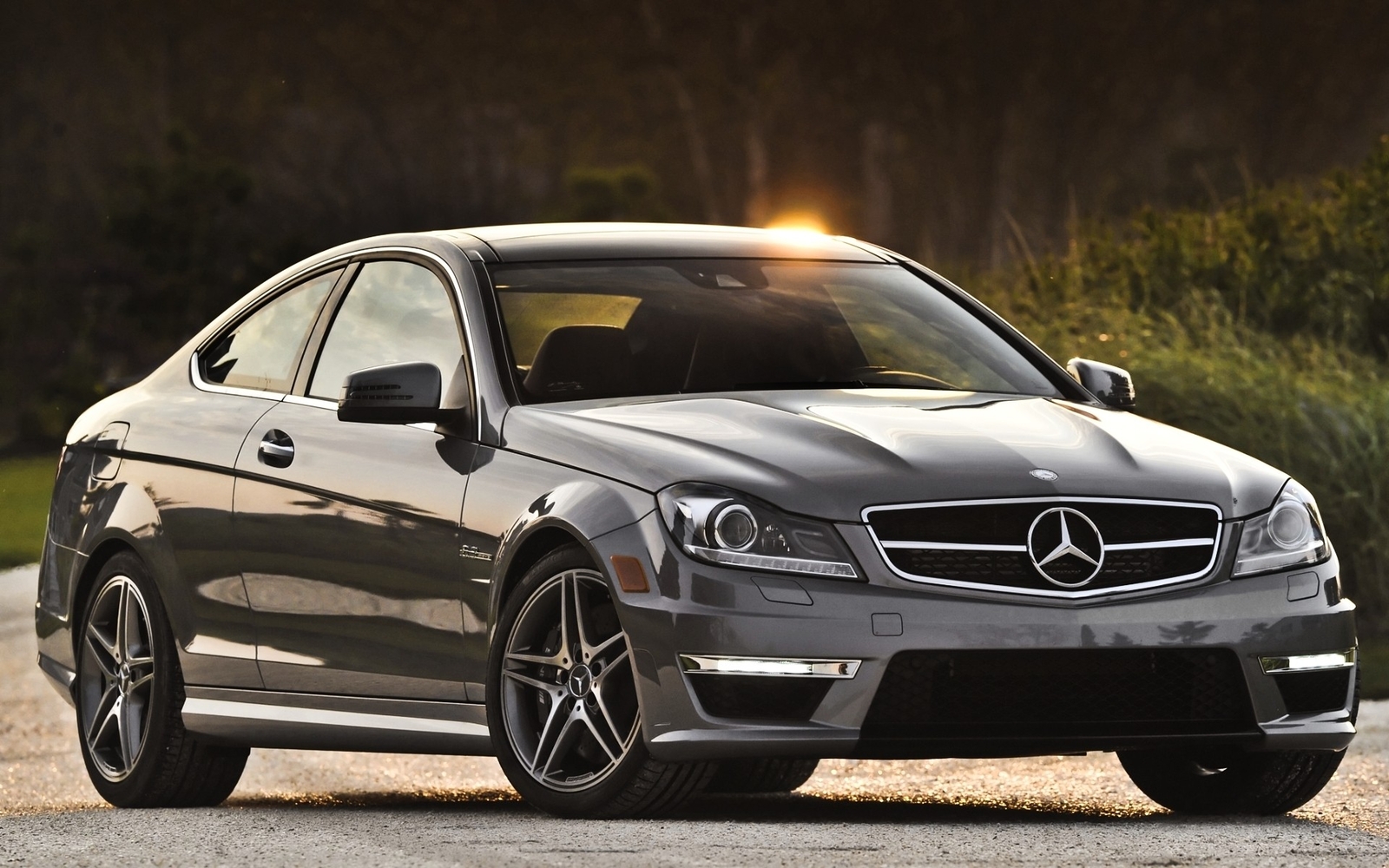 Cars amg vehicles mercedes benz c63 mercedes Desk Mat Stitched