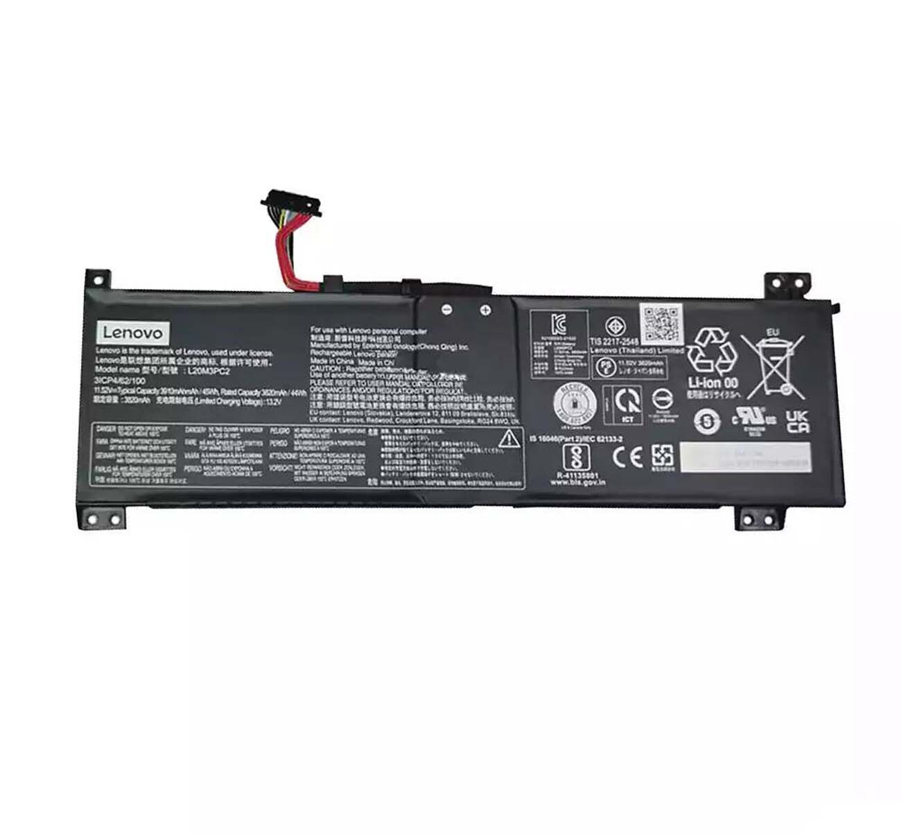 Genuine Battery L20D3PC2 L20L3PC2 L20C3PC2 For Lenovo IdeaPad Gaming 3i 3 15IHU6