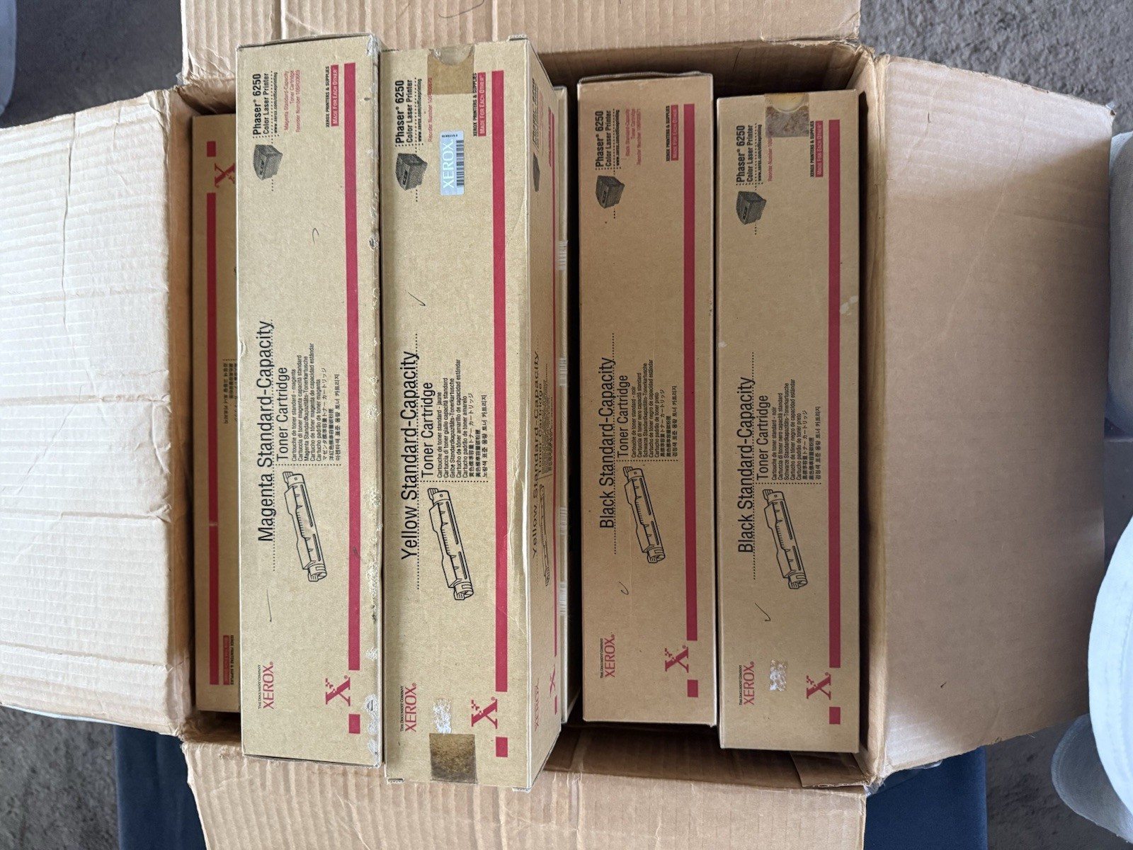 Toner Xerox 6250 Mixed Lot 