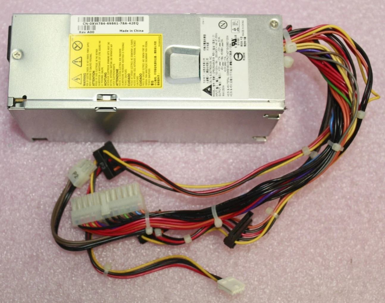 Genuine Dell Inspiron 250W Desktop Power Supply 0XW784 XW784 Delta DPS-250AB-2B