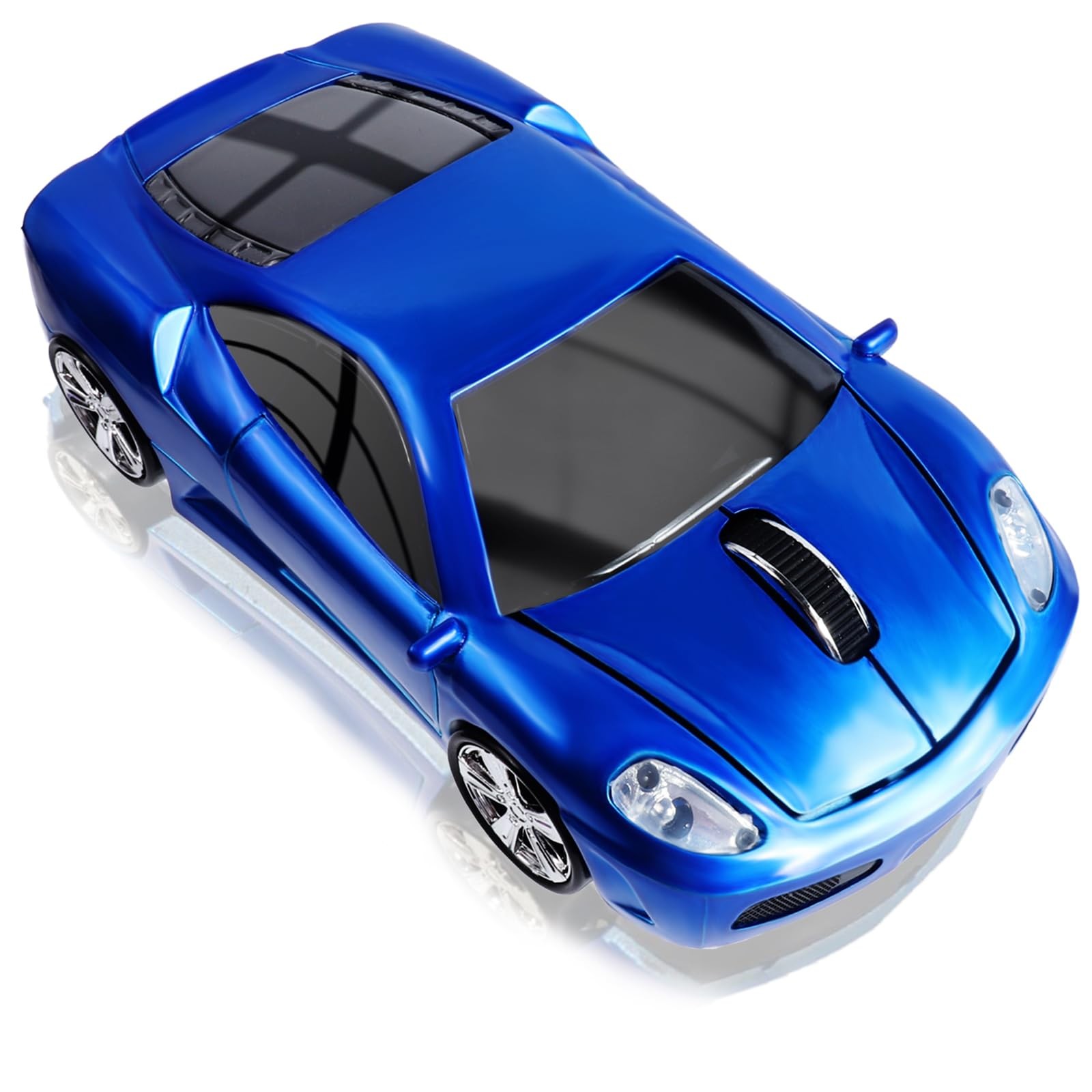 Wireless Mouse, 2.4GHz Cool Sport Car Shape Wireless Mouse Optical Cordless M...