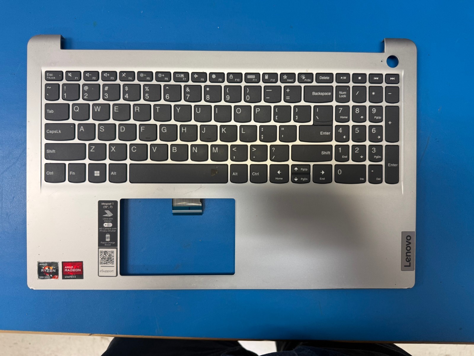 Palmrest for Lenovo Ideapad SIlver