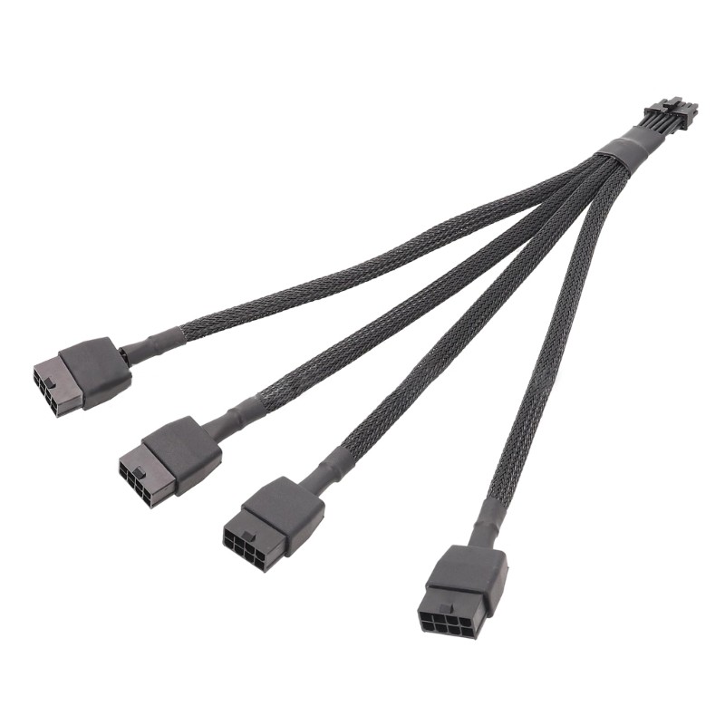 30CM 4x8pin PCI-e 5.0 to 16pin (12+4) 12VHPWR Connector Cable for GPU RTX4080