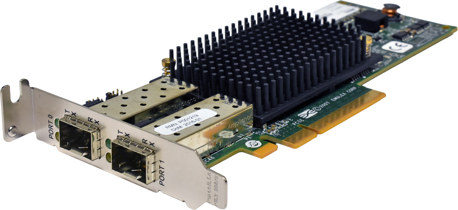 IBM Emulex LPE12002 00JY848 Dual Port 8G SFP+ PCIe x8 FC HBA LP