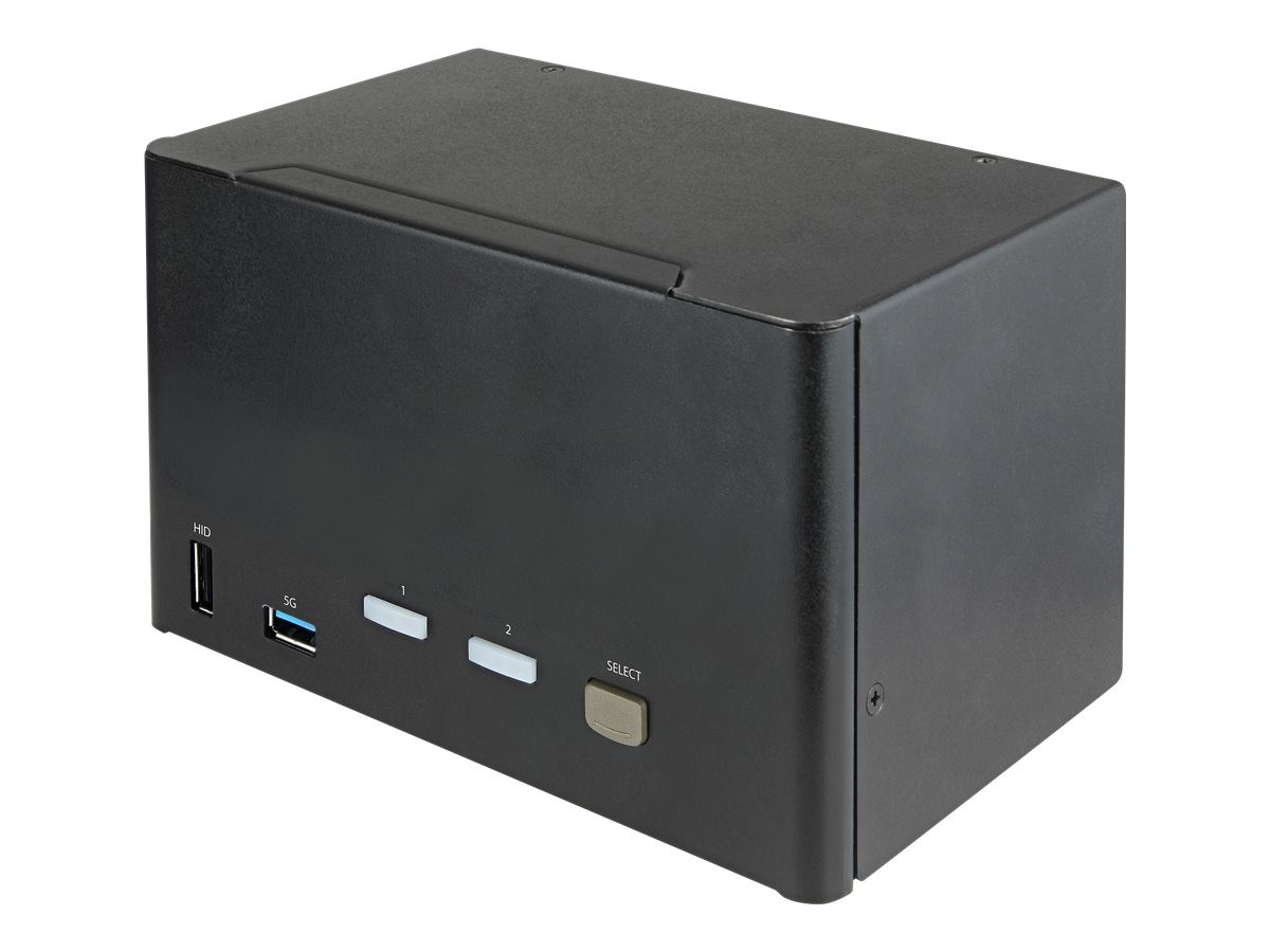 Startech 2 Port Quad Monitor DisplayPort KVM Switch, 4K 60Hz UHD SV231QDPU34K