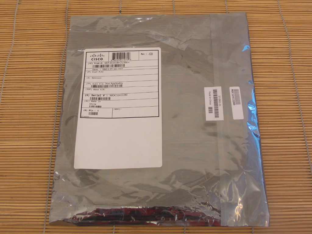 NEW Vers.ONE Cisco SFP-H10GB-CU3M 37-0961-01 SFP+ Cable 3 m 10 GB NEW V1 Original Packaging V01