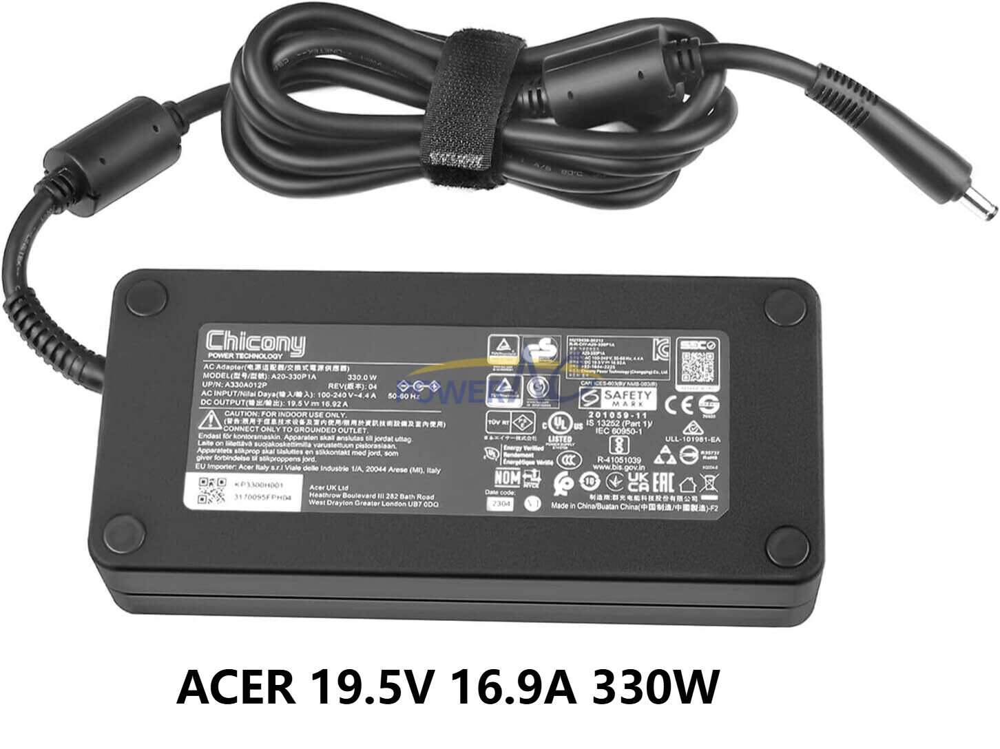 NEW ORIGINAL 330W AC ADAPTER FOR ACER PA-1331-99 PSU POWER SUPPLY CHARGER