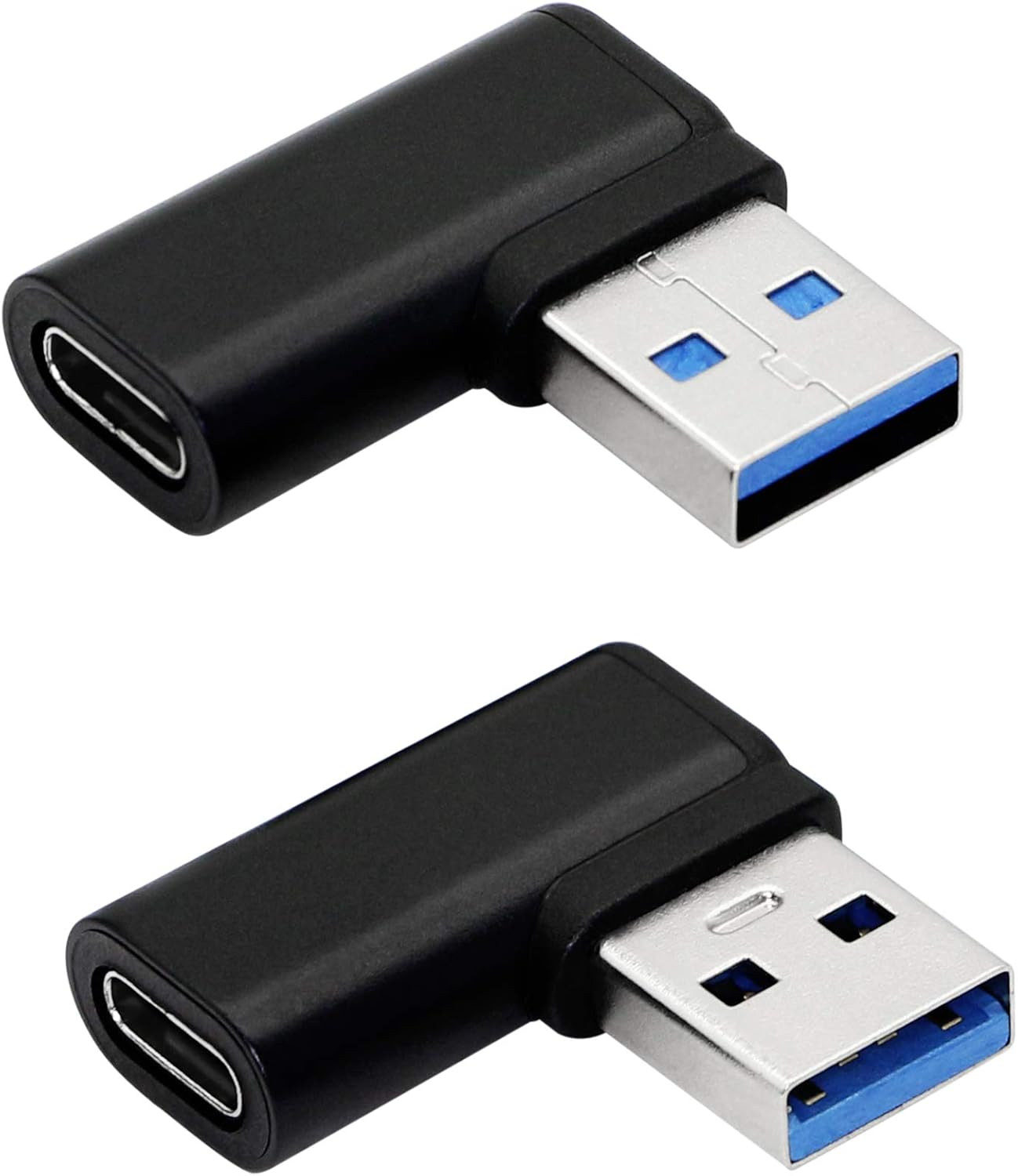 90 Degree USB C to USB a Adapter, Right Angle & Left Angle USB a 3.0