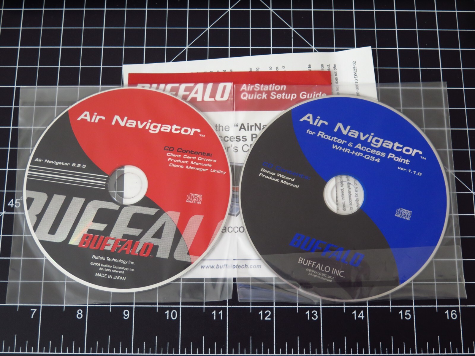 BUFFALO Air Navigator Driver CD Discs WHR-HP-G54 Setup Wizard Product Manual