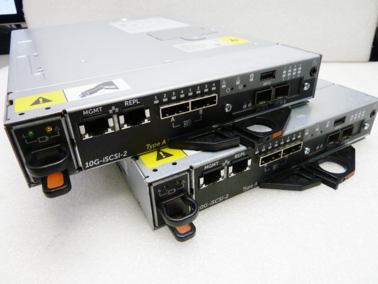 2x Dell PowerVault 10Gb iSCSI Controller Module 10N16 | 10G-iSCSI-2 | 0998162-22