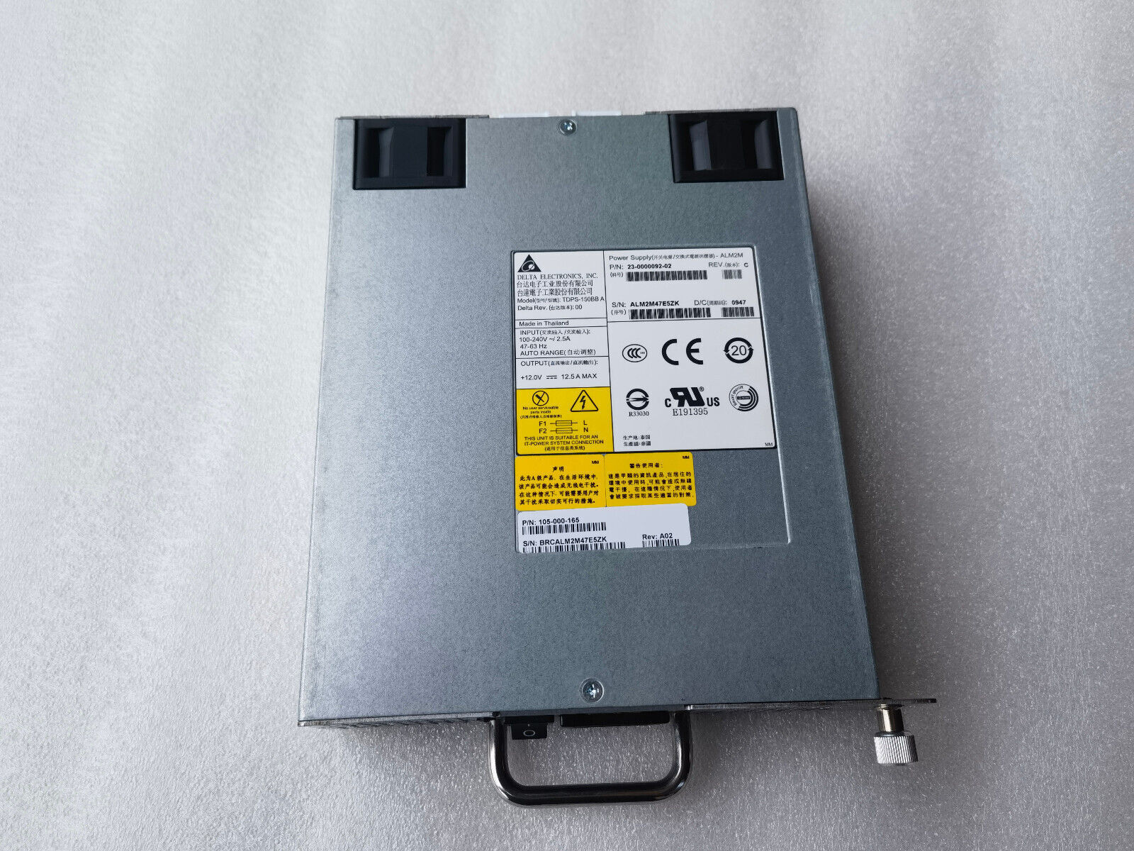 1pcs DELTA TDPS-150BB A  23-0000092-02 105-000-165  power supply