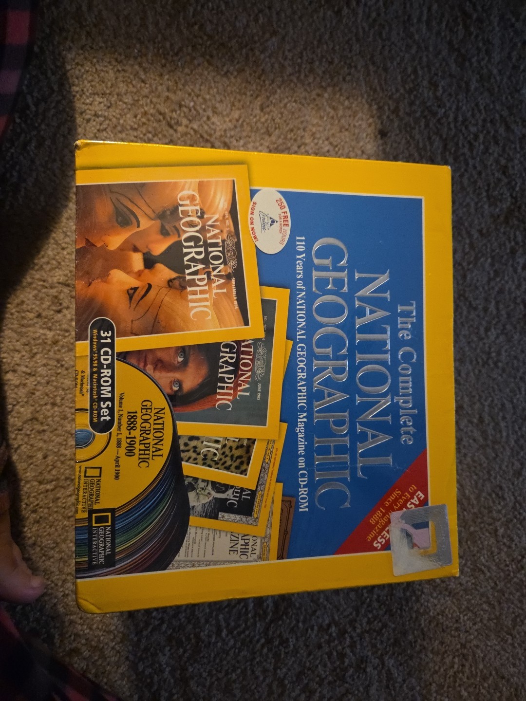 Complete National Geographic Magazine 110 Years 31 CD-ROM Set (1999) Sealed